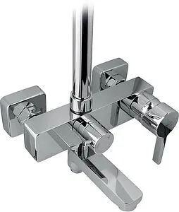 Душевая система со смесителем для ванны Timo Hette белый/хром SX-1020/00 white, 5