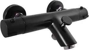 Термостат для ванны Rav Slezak чёрный матовый TRM54.5CMATC Термостат для ванны Rav Slezak чёрный матовый TRM54.5CMATC, 1