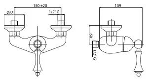 Смеситель для душа Cezares Margot бронза MARGOT-DM-02-M Смеситель для душа Cezares Margot бронза MARGOT-DM-02-M, 3
