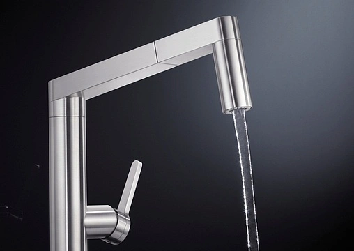 Смеситель для кухни с выдвижным изливом Blanco Panera-S нержавеющая сталь 521547