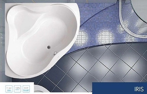 Ванна акриловая Vagnerplast Iris 143x143 VPBA143IRI3X-04