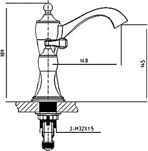Смеситель для раковины Timo Unari чёрный матовый/золото 7511/04Y, 2