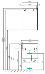 Шкаф-зеркало Aquaton Асти 50 R белый глянец 1A263302AX010 Шкаф-зеркало Aquaton Асти 50 R белый глянец 1A263302AX010, 2