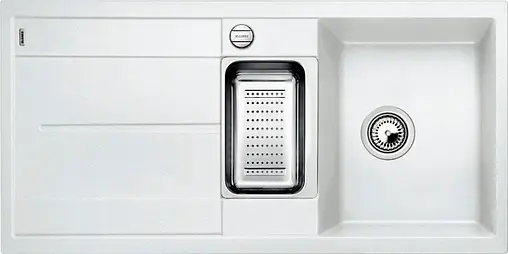 Мойка кухонная Blanco Metra 6 S-F 99 белый 519115