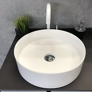 Тумба-умывальник напольная Comforty Сорренто 90Н светло-серый/антрацит 00-00000821CF Тумба-умывальник напольная Comforty Сорренто 90Н светло-серый/антрацит 00-00000821CF, 3