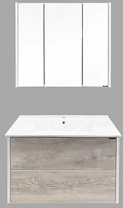 Тумба-умывальник подвесная Comforty Женева 90 дуб белый/белый 00004137133CF, 4