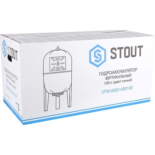 Гидроаккумулятор Stout 100л 10 бар STW-0002-000100