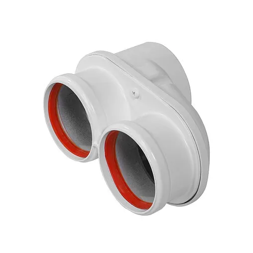 Адаптер разделительный Ø 60/100 x 80/80мм (алюм.) Royal Thermo RTF04.030