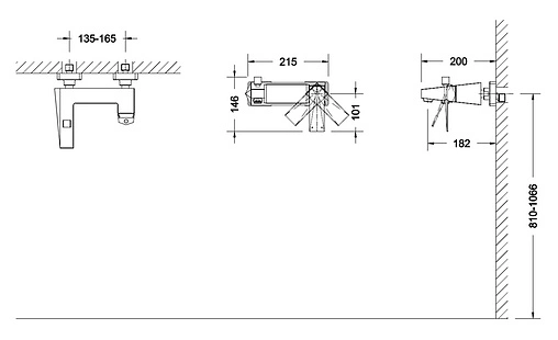 Смеситель для ванны Bravat Iceberg золото F676110G-01