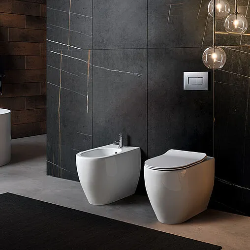 Биде напольное Kerasan Flo белый 312601