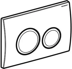 Инсталляция для подвесного унитаза Set 3 в 1 Geberit Duofix 458.134.11.2 с кнопкой Delta 12 белый глянцевый, 4