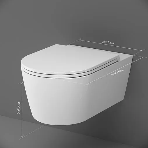 Унитаз подвесной безободковый Am.Pm Func FlashClean белый C8F1701SC