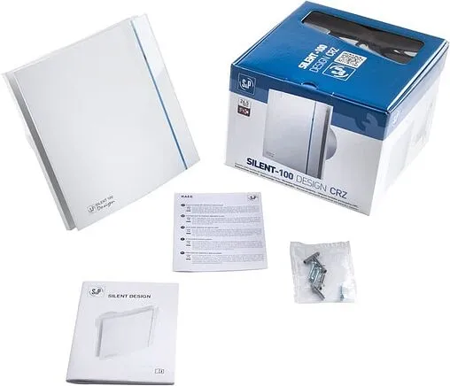 Вентилятор вытяжной Soler & Palau SILENT-100 CRZ DESIGN белый Вентилятор вытяжной Soler & Palau SILENT-100 CRZ DESIGN белый