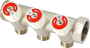 Коллектор регулирующий проходной 3 отвода 1&quot;в/н x ½&quot;к Uni-fitt 404N4230, 1