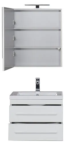 Шкаф-зеркало Aquanet Верона 58 L белый 00175344