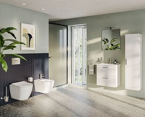 Комплект 5 в 1 VitrA Mia Rоund SmoothFlush 9873B003-7201 с кнопкой 740-2280 хром глянцевый Комплект 5 в 1 VitrA Mia Rоund SmoothFlush 9873B003-7201 с кнопкой 740-2280 хром глянцевый