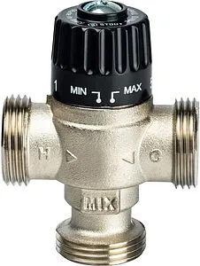 Трехходовой термостатический смесительный клапан 1" +30...+65°С Kvs 1.8 Stout SVM-0025-186525 Трехходовой термостатический смесительный клапан 1" +30...+65°С Kvs 1.8 Stout SVM-0025-186525, 2