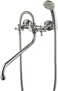 Смеситель для ванны с длинным изливом Rossinka хром G02-84 Смеситель для ванны с длинным изливом Rossinka хром G02-84, 1