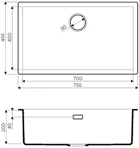 Мойка кухонная Omoikiri Yamakawa 75-U/I-CN canyon 4997030, 2
