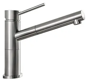 Смеситель для кухни с выдвижным изливом Blanco Alta-S Compact нержавеющая сталь 517182 Смеситель для кухни с выдвижным изливом Blanco Alta-S Compact нержавеющая сталь 517182, 1