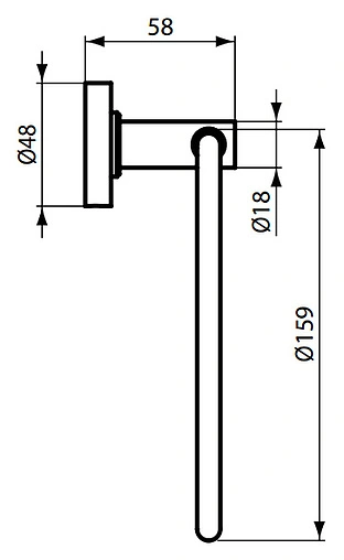 Полотенцедержатель Ideal Standard IOM хром A9130AA