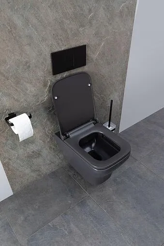 Унитаз подвесной безободковый Allen Brau Infinity антрацит 4.21011.AN