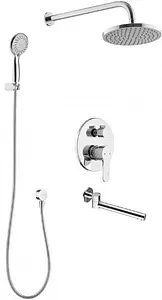 Душевая система со смесителем для ванны Swedbe Platta хром 5544 Душевая система со смесителем для ванны Swedbe Platta хром 5544, 3