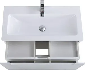 Тумба-умывальник подвесная BelBagno ETNA-M 80 Bianco Lucido ETNA-M-800/380-1C-SO-BL+BB800/380-LV-MR-ETN, 4