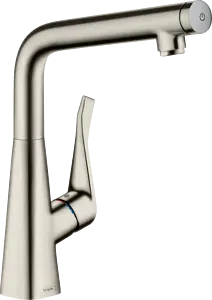 Смеситель для кухни Hansgrohe Metris Select M71 320 1jet под сталь 14883800, 1
