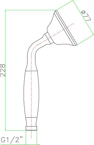 Лейка ручного душа Fiore хром 35DOC011