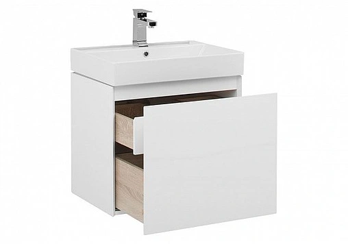 Тумба под умывальник подвесная Aquanet Йорк 60 белый 00202094