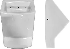 Писсуар со скрытым подводом воды ISVEA Purita белый 10PL92002SV-DS, 3