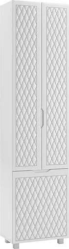 Шкаф-пенал напольный Домино 3D 50 белый D37015P
