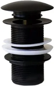 Выпуск автоматический для раковины без перелива Toni Arti чёрный матовый TA-A43BL Выпуск автоматический для раковины без перелива Toni Arti чёрный матовый TA-A43BL, 1