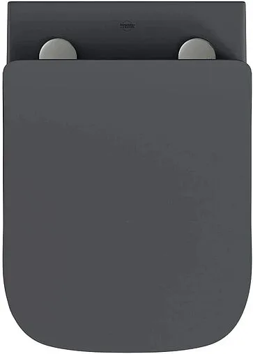 Унитаз подвесной безободковый Hansmann keramik Kvadro Dark Grey темно-серый УНИ0018