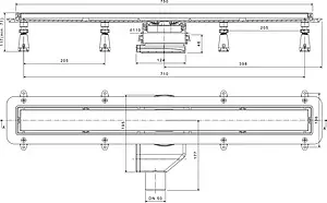 Лоток душевой Set 750мм h=52мм 0.8л/сек Pestan Confluo Premium Black Glass Line 750 13000294 Лоток душевой Set 750мм h=52мм 0.8л/сек Pestan Confluo Premium Black Glass Line 750 13000294, 5