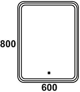 Зеркало с подсветкой Continent Enjoy White Led 60 белый ЗЛП562 Зеркало с подсветкой Continent Enjoy White Led 60 белый ЗЛП562, 2