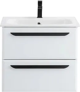 Тумба-умывальник подвесная Cezares Eco 60 Bianco Lucido ECO-CER-600-2C-SO-BL+CZR-NAT-60-LVB Тумба-умывальник подвесная Cezares Eco 60 Bianco Lucido ECO-CER-600-2C-SO-BL+CZR-NAT-60-LVB, 1