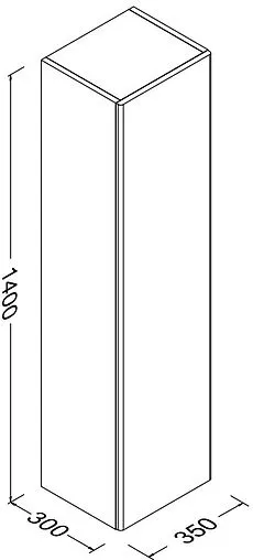 Шкаф-пенал подвесной Isvea Bei 35 белый 21BE3165035I Шкаф-пенал подвесной Isvea Bei 35 белый 21BE3165035I
