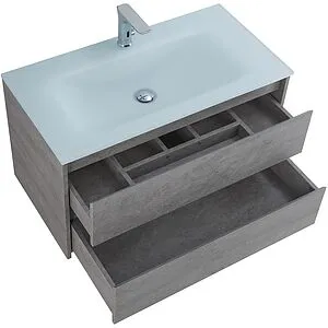 Тумба-умывальник подвесная BelBagno KRAFT 90 Cemento Grigio KRAFT-900-2C-SO-CG+ Тумба-умывальник подвесная BelBagno KRAFT 90 Cemento Grigio KRAFT-900-2C-SO-CG+, 3