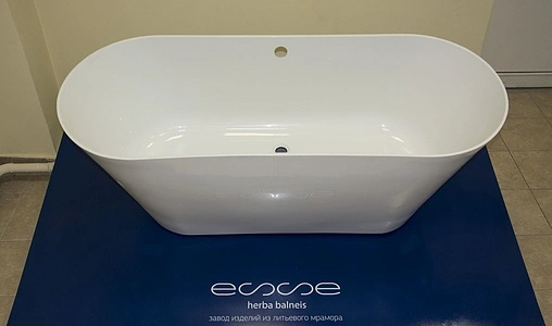 Ванна отдельностоящая из искусственного камня Esse Luzon 158.5x62.5 белый ELUZ1585