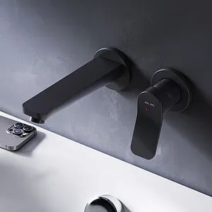 Смеситель для раковины из стены Am.Pm X-Joy чёрный матовый F85A72622 Смеситель для раковины из стены Am.Pm X-Joy чёрный матовый F85A72622, 3