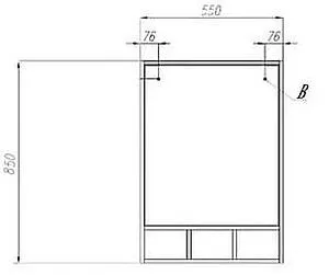 Зеркало Aquaton Йорк 55 белый/дуб сонома 1A173202YOAD0 Зеркало Aquaton Йорк 55 белый/дуб сонома 1A173202YOAD0, 2