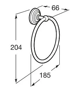 Полотенцедержатель Roca Carmen хром 817002001, 2