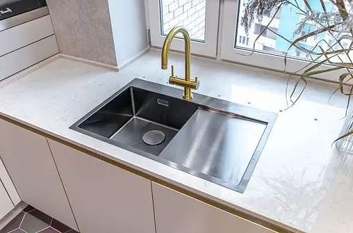 Мойка кухонная Omoikiri Akisame 78-GM-L вороненая сталь 4973099