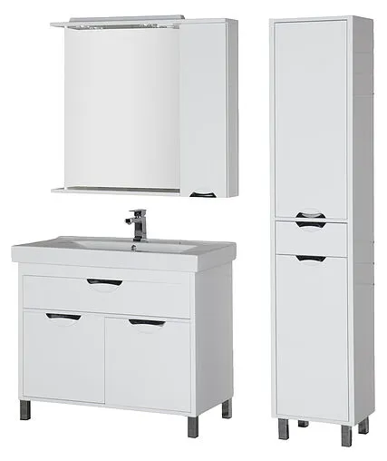 Шкаф-зеркало Aquanet Гретта 100 R белый 00179208