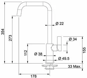 Смеситель для кухни Franke Elegance ваниль 115.0296.787, 2