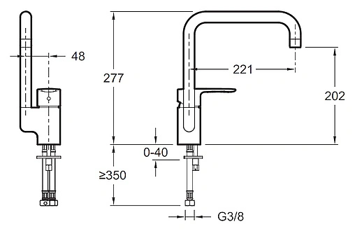 Смеситель для кухни Jacob Delafon July хром E5243-CP