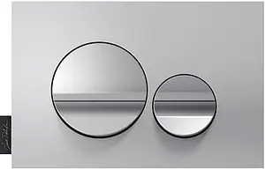 Клавиша смыва для унитаза Jacob Delafon E20859-CP-MTC кнопки/хром глянцевый, рамка/хром матовый Клавиша смыва для унитаза Jacob Delafon E20859-CP-MTC кнопки/хром глянцевый, рамка/хром матовый, 1