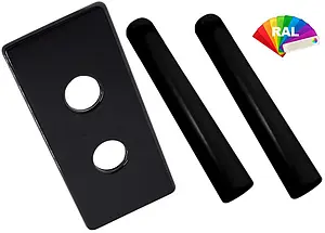 Двойная розетка с маскировочными трубками 50мм Schlosser инд.заказ по RAL 603000097.Ral Двойная розетка с маскировочными трубками 50мм Schlosser инд.заказ по RAL 603000097.Ral, 1